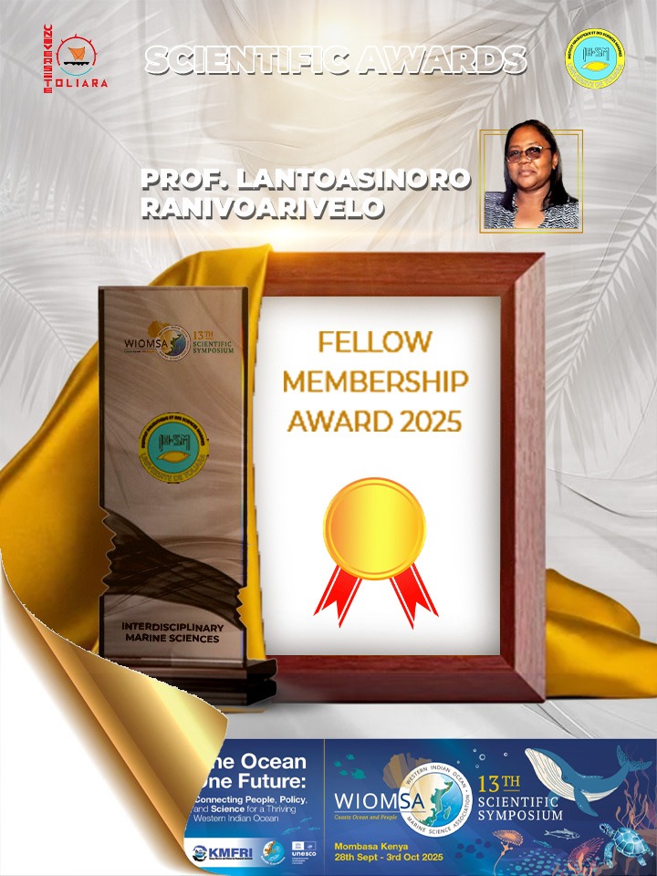 Prof. Lantoasinoro Ranivoarievelo Fellow Membership Award 2025 Poster